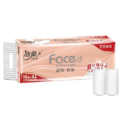 有券的上：洁柔 卷纸4层加厚Face无芯卷纸 1提共10卷