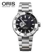 豪利时（ORIS）瑞士手表 “星球大战”限量版潜水系列日历机械潜水防水钢带胶带手表男 帝国冲锋队钢带