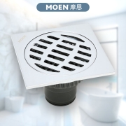 摩恩（MOEN）大排量铜四防地漏 防堵塞防虫防反味防返溢 卫浴配件淋浴地漏3793