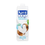 KARA椰子汁饮料1L*12 整箱印尼进口椰肉榨汁椰汁椰奶饮品