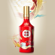 五粮液股份 福禄寿禧精制 浓香型白酒 52度 500ml 单瓶装（婚宴礼品酒礼盒装）