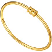 百亿补贴、31日20点：CHJ JEWELLERY 潮宏基 小蛮腰系列 女士圆环足金手镯 SDG30003343 约12.65g