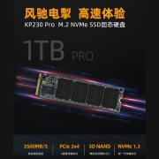 金百达（KINGBANK）1TB SSD固态硬盘 M.2接口(NVMe协议) KP230 Pro系列