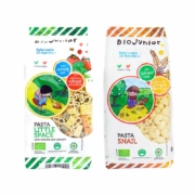 碧欧奇 (Biojunior)意大利进口 婴幼儿双有机辅食 混合蔬菜无盐宝宝面条(10个月+) 蜗牛+太空 粒粒面200g*2包