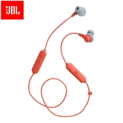 JBL 蓝牙耳机挂脖式 入耳式无线运动耳机 防水防汗 苹果华为小米游戏音乐通用耳机耳麦Run BT2 红色
