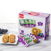 嘉士利 零食果乐果香680g草莓味 蓝莓味餐果酱夹心饼干 蓝莓味680g