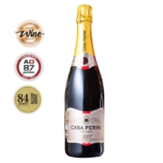卡萨佩里尼Casa Perini Brut干型起泡酒 巴西进口Charmat白葡萄酒 可配香槟杯 BRUT干型起泡酒750ml*1（不含香槟杯）