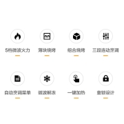 松下（Panasonic） 松下微波炉智能家用多功能烤箱23升自动菜单解冻微波炉烤箱一体机 NN-GF33KBXPE