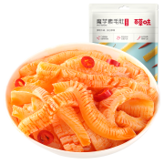 百草味 魔芋素毛肚180g 魔芋爽素食素肉小零食特产怀旧小吃下酒菜 MJ 香辣味