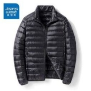 JEANSWEST 真维斯 轻薄羽绒服男短款白鸭绒休闲时尚男士立领保暖外套