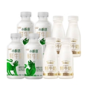 每日鲜语  低脂低卡鲜牛奶 450ml*4瓶+鲜牛奶185ml*4瓶
