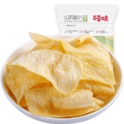 百草味 山药脆片45g 薄脆薯片锅巴网红小吃办公室休闲膨化零食 MJ 香葱味