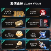 海信 (Hisense) 冰柜家用单温205升 冷冻冷藏转换冷柜 强效减霜电脑控温小冰箱BD/BC-205ZNUTB食神系列