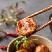 浦之灵 红烧狮子头400g/袋(6个入) 冷冻肉圆马蹄肉丸 加热即食