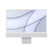 Apple iMac 24英寸 4.5K屏 新款八核M1芯片(7核图形处理器) 8G 256G SSD 一体式电脑主机 银色 MGTF3CH/A