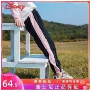 Disney 迪士尼 童装女童裤子春款洋气网红款儿童装女孩运动裤春季新款潮流
