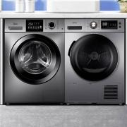 20日20点、双11预售：Midea 美的 MG100V33WY+MH100VH03Y 热泵洗烘套装 10KG+9KG