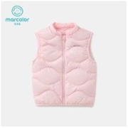 MarColor 马卡乐 童装秋新款女童轻薄透气舒适保暖萌趣可爱羽绒马甲