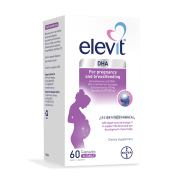 PLUS会员：elevit 爱乐维 孕期藻油DHA软胶囊 60粒 *2件