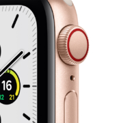 Apple Watch SE 智能手表 GPS+蜂窝款 40毫米米金色铝金属表壳 星光色运动型表带MKQX3CH/A