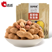 洽洽蒜香花生带壳零食坚果炒货425g五香熟花生米恰恰零食休闲食品