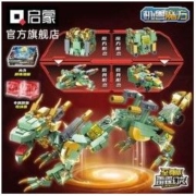 QMAN 启蒙 机兽魔方积木超集变益智积木玩具