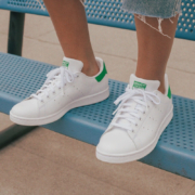 adidas阿迪达斯官方三叶草STAN SMITH男女经典板鞋运动鞋小白鞋M20324 白/绿 39(240mm)