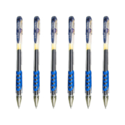 百乐（PILOT）BL-WG-5子弹头防滑中性笔啫喱笔签字笔 蓝黑色 0.5mm 6支装