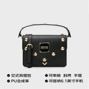 范思哲Versace Jeans Couture奢侈品女包 女士Studs Revolution单肩包 72VA4BE1-71407 899黑色 U