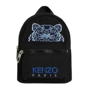 高田贤三 KENZO 男女同款黑色经典虎头刺绣涤纶尼龙混纺迷你款双肩包 FA6 5SF301 F20 99F