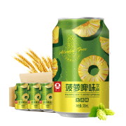 PEARL RIVER 珠江啤酒 无酒精 珠江菠萝啤 330ml*24听 整箱装*2件