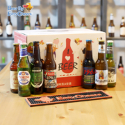 Easycheers精酿啤酒组合礼盒整箱 混合酒吧Ipa果味白啤黑啤 进口比利时德国国产 青岛趣饮 多国精选礼盒装24支+吧台垫
