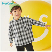 MarColor 马卡乐 男童格子衬衫