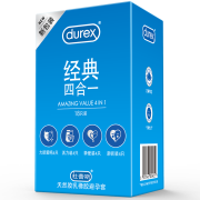 durex 杜蕾斯 经典四合一组合 安全套 共18片（love6+亲昵4+活力4+挚爱4)
