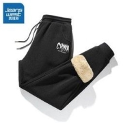 JEANSWEST 真维斯 裤子男士2022新款秋冬季加绒加厚潮流百搭羊羔绒运动休闲裤