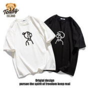 TEDDY ISLAND 泰迪100%纯棉短袖t恤情侣款520学生上衣服