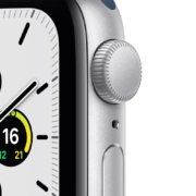 Apple Watch SE 智能手表 GPS款 40毫米银色铝金属表壳 深邃蓝色运动型表带MKNY3CH/A