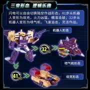 变形金刚(Transformers) 儿童男孩玩具车模型手办机器人机甲生日礼物 传世系列 领袖级 三变战士 闪电F3062