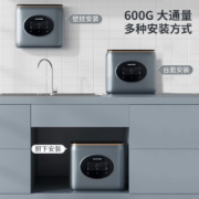 志高（CHIGO） 净水器家用纯水机600G反渗透厨房厨下台式直饮机可壁挂前置过滤器管线机套装 P600白色自行安装