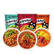 plus会员：海底捞 冲泡粉丝酸辣粉 6盒 牛肚粉x2 牛肉粉x2 酸辣粉x2
