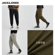 JackJones杰克琼斯Outlets冬男运动百搭潮流舒适锥腿工装休闲裤