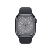 Apple Watch Series 8 智能手表GPS款41毫米午夜色铝金属表壳午夜色运动型表带 MNP53CH/A