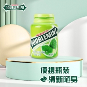 绿箭（DOUBLEMINT）口香糖 原味薄荷味约40粒64g单瓶装 办公室休闲零食（新旧包装随机发）