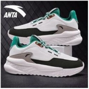 ANTA 安踏 男鞋跑步鞋官网旗舰2022秋季轻便潮流复古网面休闲鞋运动鞋男