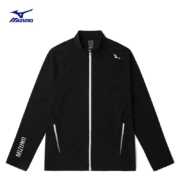 美津浓（MIZUNO）男22秋冬舒适透气开衫撞色ESSENTIAL城市休闲外套 09/黑色 M