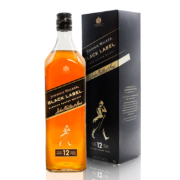 尊尼获加（Johnnie Walker）黑方 黑牌 12年 苏格兰 调和型 威士忌 洋酒 1000ml