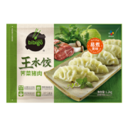 必品阁(bibigo) 荠菜猪肉王水饺1200g*8件