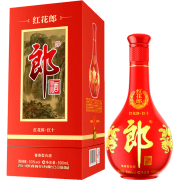 PLUS会员：LANGJIU 郎酒 红花郎 红十 第四代 53%vol 酱香型白酒 500ml 单瓶装*2件