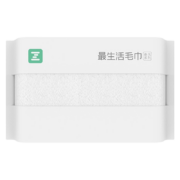 京喜: 最生活 新疆棉新款洗脸巾 白色毛巾 春风系列 30*58cm 65g/条