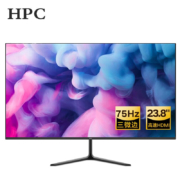 惠浦（HPC）23.8英寸显示器75hz直面微边框家用办公HDMI高清监控液晶低蓝光台式电脑显示屏幕